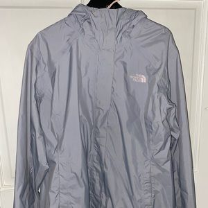 The North Face gray & pink Womens Raincoat. | Wms | Large